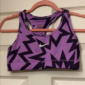 Nike Pro Dri-Fit Purple and Black Sports Bra